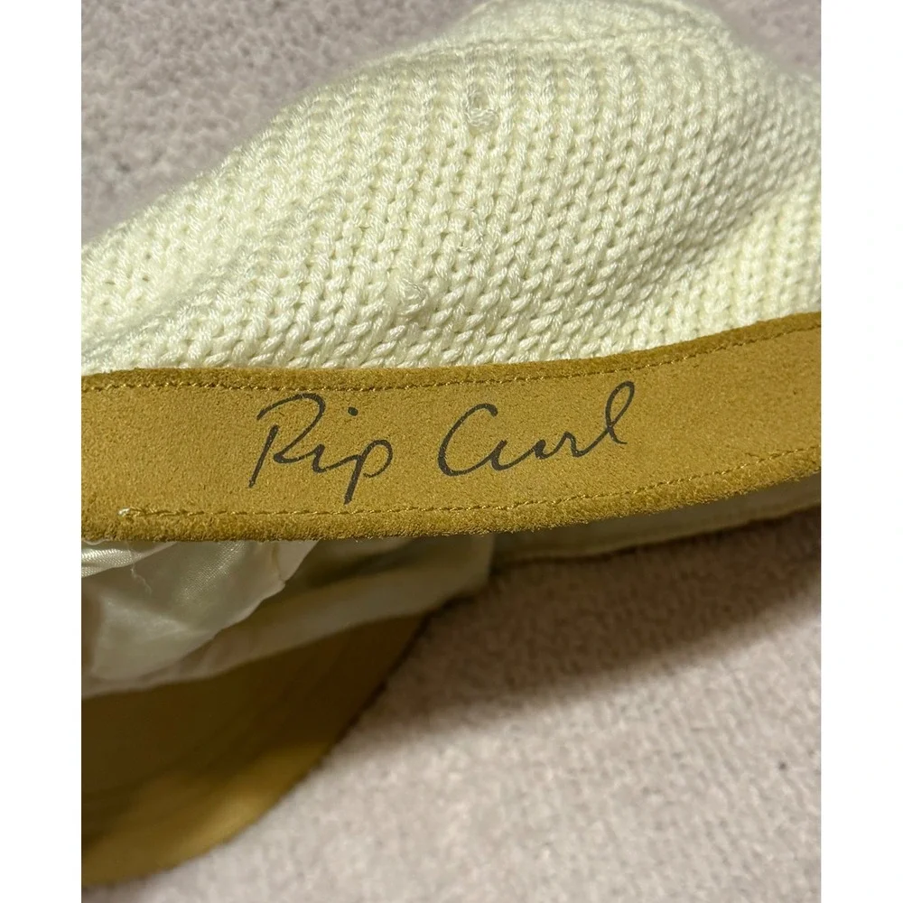 Cable Knit Newsboy Cap Ivory Tan Faux Suede Brim Baker Boy Cabbie Hat Women
